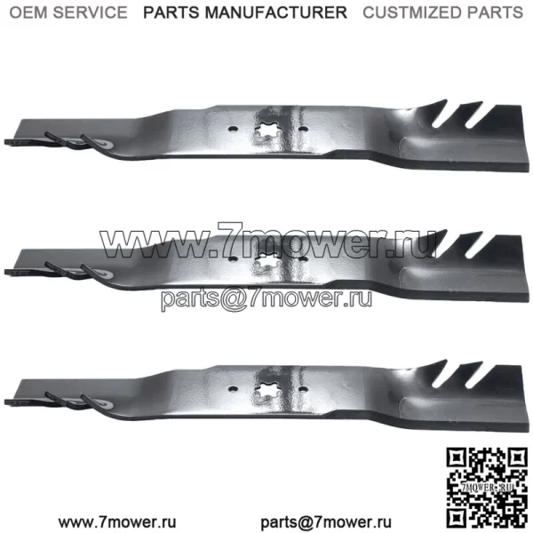 3PK 598-672 G5 Gator Blades для 54" Cub Cadet 742-0677, 942-0677