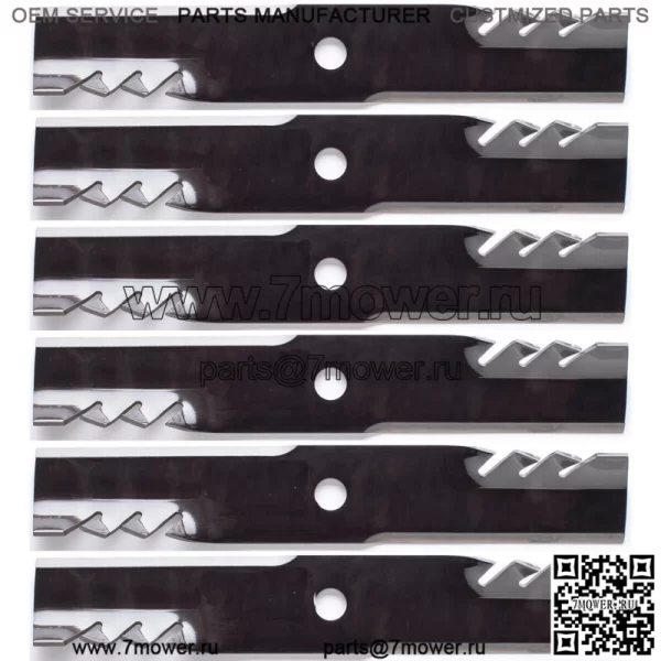 6PK 596-322 G5 Лезвия Gator для 52" Exmark 103-6392, 103-6402