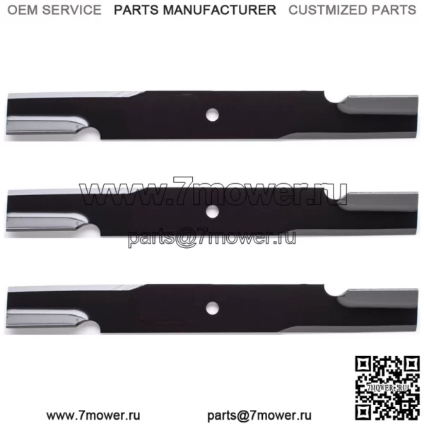 3PK 91-638 Сменные лезвия для 60-дюймового Scag 481712, 482787, 482879, 482881