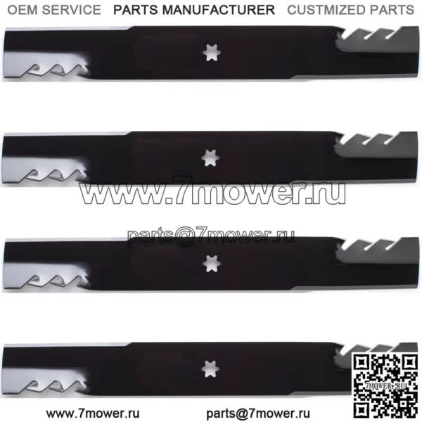 4PK 96-401 G3 Лезвия Gator для 46" Troy-Bilt 942-04244A, 942-04290