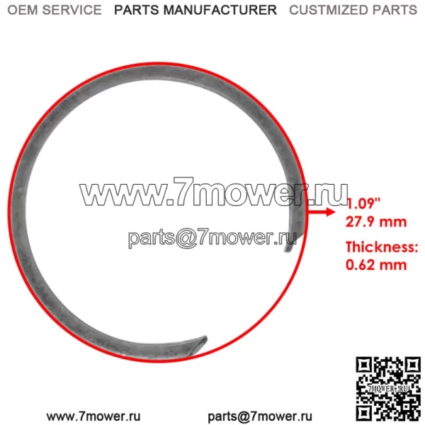 Передний рычаг управления спиральное кольцо для Polaris RZR XP 4 1000 2017-2025 / 7710845 - Image 2