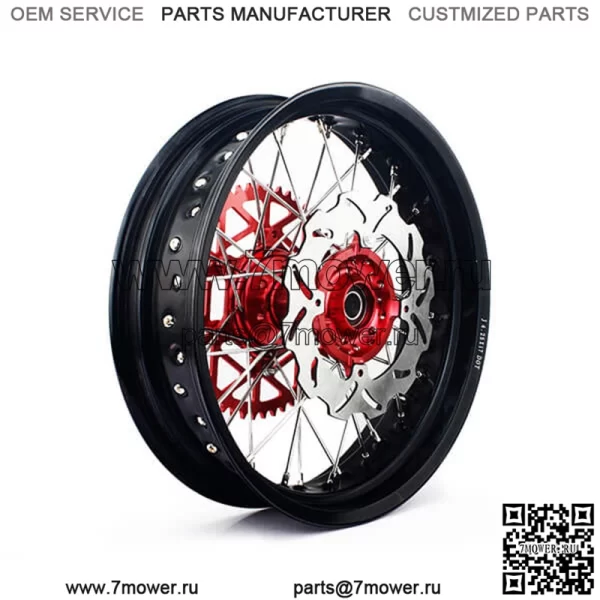 Изготовленные на заказ 17-дюймовые комплекты колес для мотоцикла Supermoto - Image 2