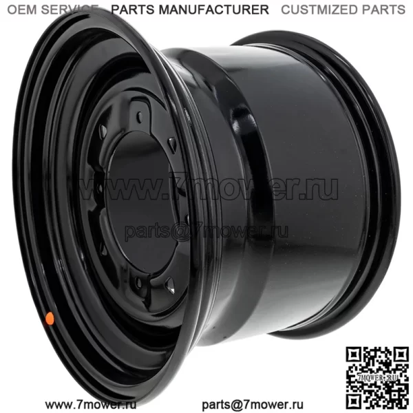 Polaris 1523444-067 Глянцевый черный задний диск 900 фунтов 12x8 2007-2023 Ranger 500 570 EPS