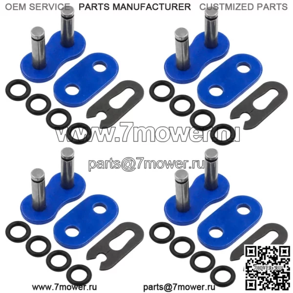 520 Chain Master Link W/ O Ring для мотоцикла, велосипеда, квадроцикла, соединительное звено, синее - Image 5