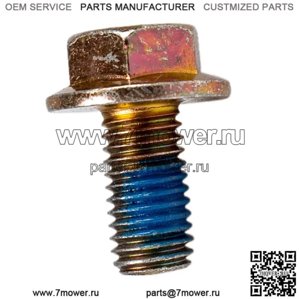 Polaris 7518460 OEM шестигранный фланцевый болт с накладкой M10X1.5X20 2006-2024 ACE General Scrambler