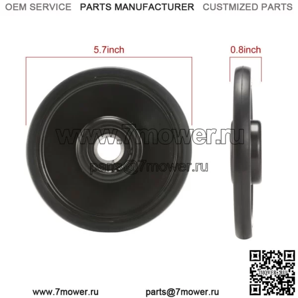 5.63" НАТЯЖНОЕ КОЛЕСО С ПОДШИПНИКОМ 1604-837 3604-039 ДЛЯ PPD20MM Direct - Image 2