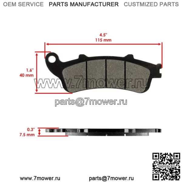 Передние тормозные колодки для Honda NRX1800 Valkyrie Rune 1800 2004-2005 - Image 2