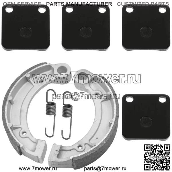 для Yamaha Grizzly 350 YFM350 4WD 2007-2014 Передние колодки Задние тормозные колодки - Image 5