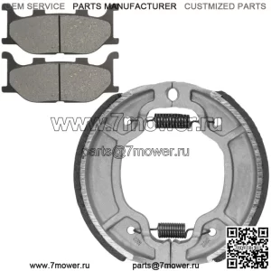 Передние тормозные колодки и задние тормозные колодки для Yamaha XV250 V-Star 250 2008-2020