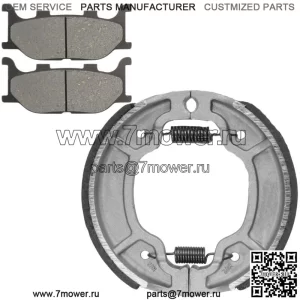 Передние тормозные колодки и задние тормозные колодки для Yamaha XVS250 Drag Star Ds250 2000-2005