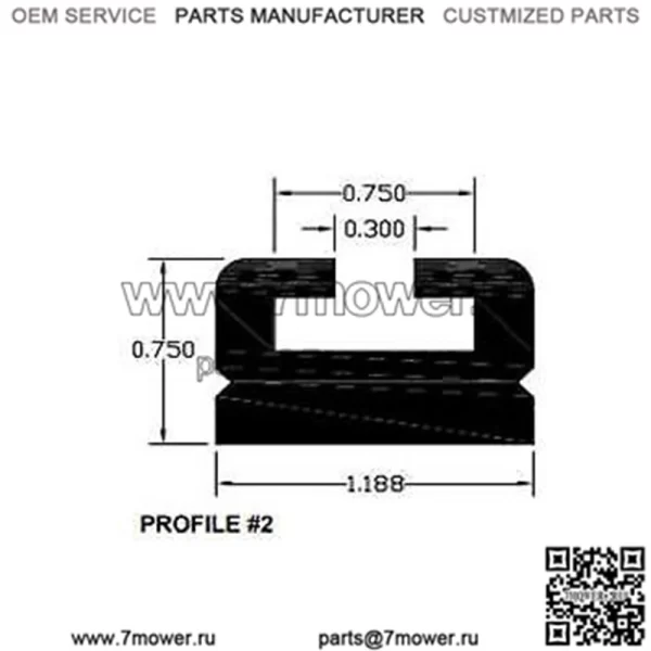 Черный профиль направляющих Slide 2 66" 102-66-80 (для: Yamaha Sidewinder MTX)